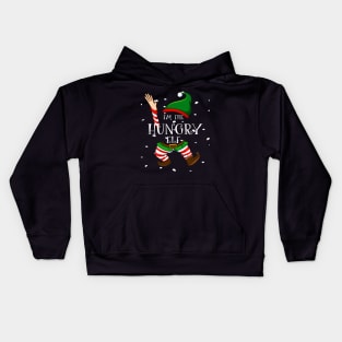 I'm the hungry elf funny Christmas elf costume Kids Hoodie